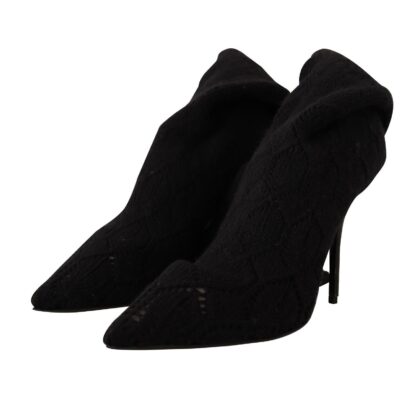 Dolce & Gabbana - Elegant Black Stretch Socks Boots