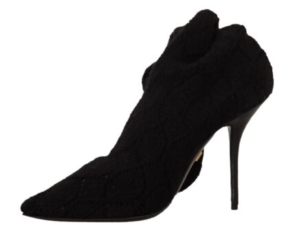 Dolce & Gabbana - Elegant Black Stretch Socks Boots