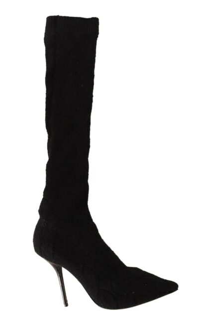 Dolce & Gabbana - Elegant Black Stretch Socks Boots