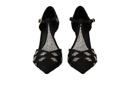 Dolce & Gabbana - Elegant Crystal-Embellished Suede Pumps