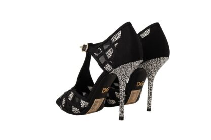 Dolce & Gabbana - Elegant Crystal-Embellished Suede Pumps