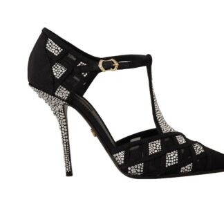 Dolce & Gabbana - Elegant Mesh Ankle Strap High Heels Pumps