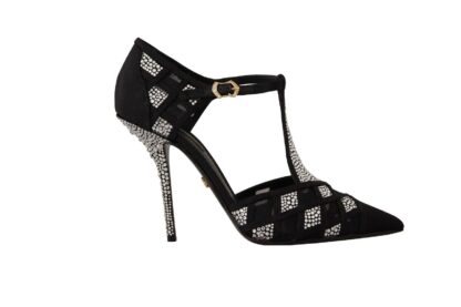 Dolce & Gabbana - Elegant Crystal-Embellished Suede Pumps