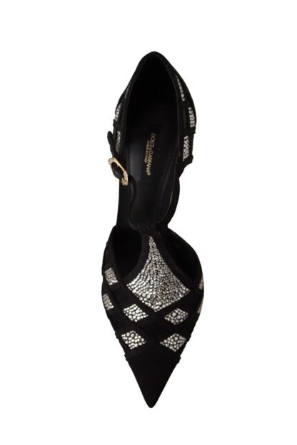 Dolce & Gabbana - Elegant Crystal-Embellished Suede Pumps