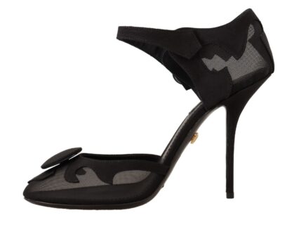 Dolce & Gabbana - Elegant Mesh Ankle Strap High Heels Pumps