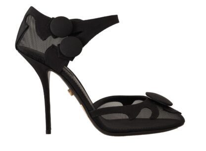 Dolce & Gabbana - Elegant Mesh Ankle Strap High Heels Pumps