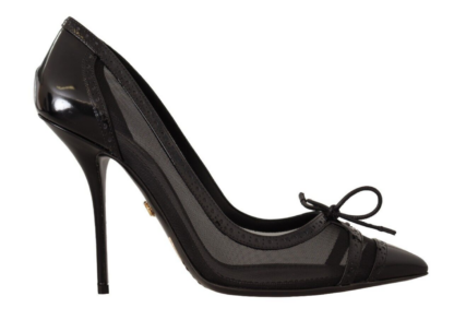 Dolce & Gabbana - Elegant Black Mesh Stiletto Pumps