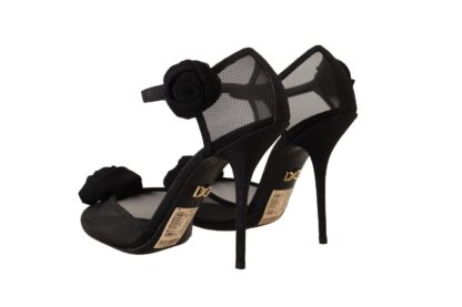 Dolce & Gabbana - Elegant Black Mesh Heels Pumps