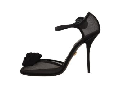 Dolce & Gabbana - Elegant Black Mesh Heels Pumps