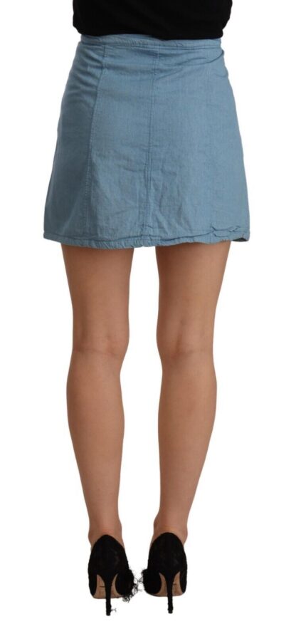 Comme Des Fuckdown - Chic High Waist Blue A-Line Mini Skirt