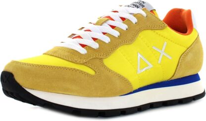 Sun68 - Sunny Suede-Accent Men's Sneakers in Vibrant Yellow