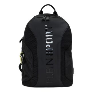 Plein Sport - Sleek Black Crossbody Bag with Iconic Logo