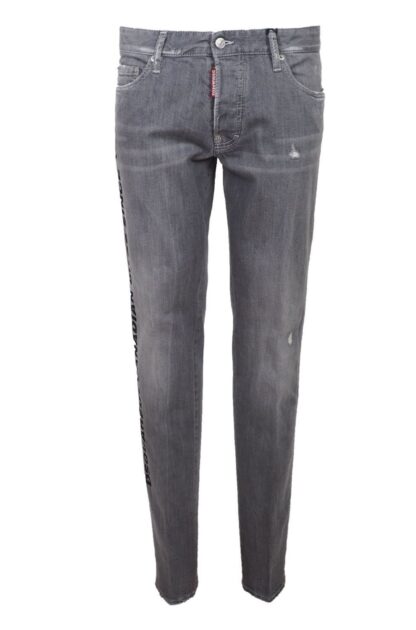 Dsquared² - Gray Cotton Stretch Men Jeans