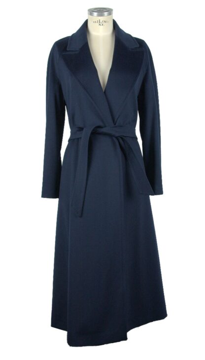 Made in Italy - Blue Wool Women Coat