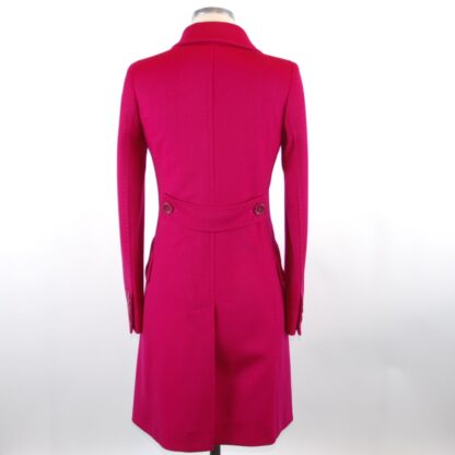 Made in Italy - Fuchsia Wool Women Coat