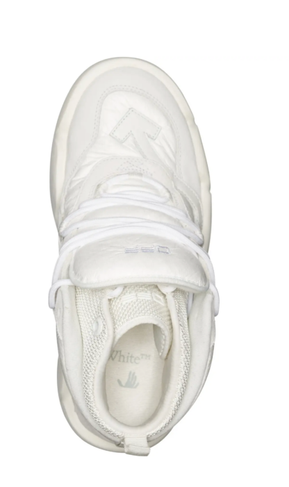 Off-White - Iconic White Leather Sneakers - Trendy & Chic