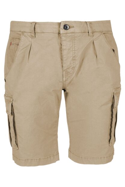 Yes Zee - Beige Cotton Men Short