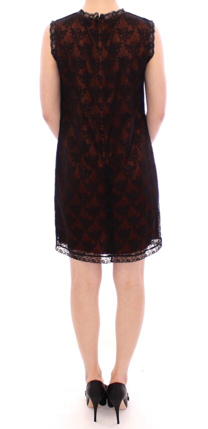 Dolce & Gabbana - Elegant Floral Lace Shift Mini Dress