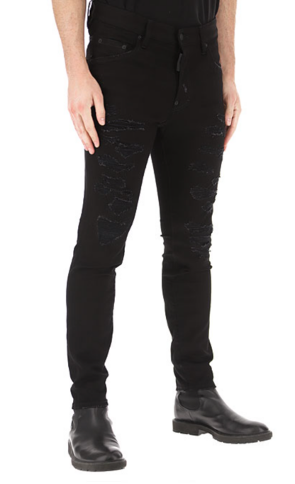 Dsquared² - Black Cotton Men Jeans