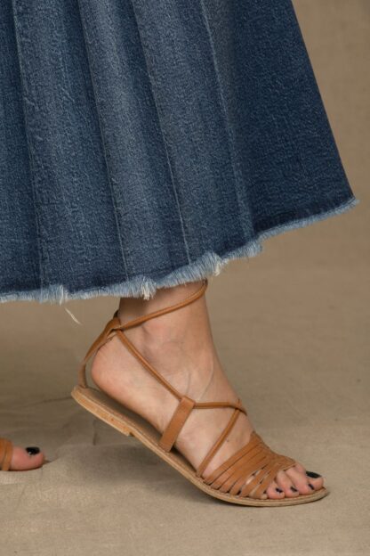 Don The Fuller - Chic Blue Denim Pleated Skirt