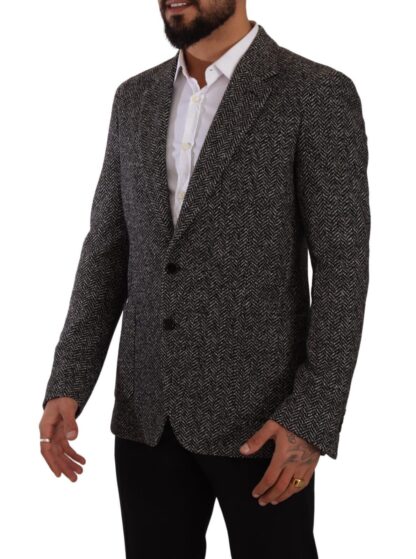 Dolce & Gabbana - Elegant Slim Fit Gray Wool Blazer