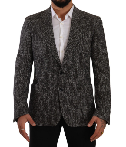 Dolce & Gabbana - Elegant Slim Fit Gray Wool Blazer