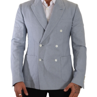 Dolce & Gabbana - Elegant Slim Fit Gray Wool Blazer