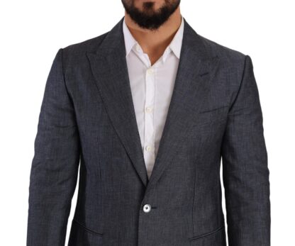 Dolce & Gabbana - Elegant Slim Fit Two-Button Blue Blazer