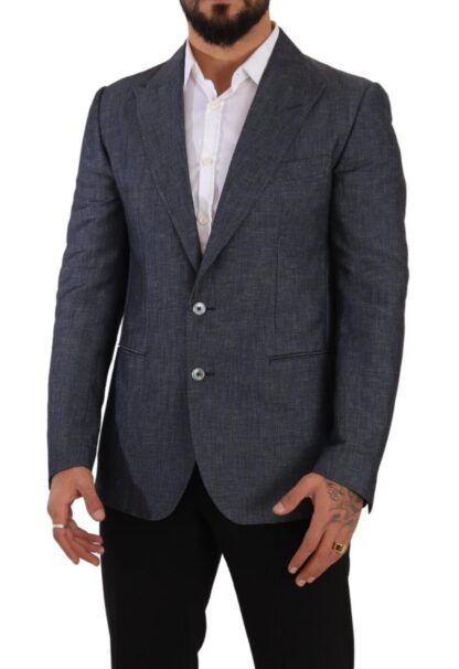 Dolce & Gabbana - Elegant Slim Fit Two-Button Blue Blazer