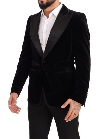 Dolce & Gabbana - Elegant Single Breasted Velvet Blazer