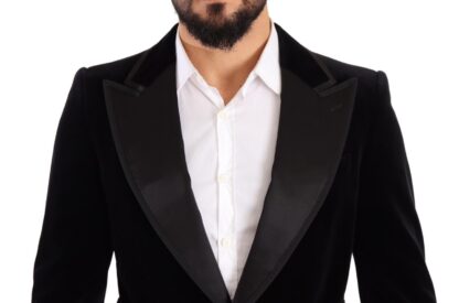 Dolce & Gabbana - Elegant Single Breasted Velvet Blazer