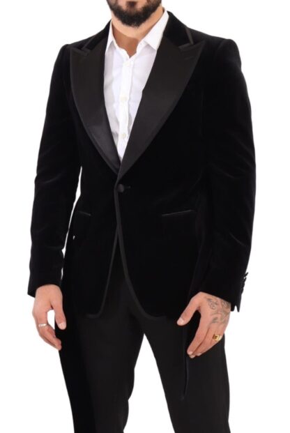 Dolce & Gabbana - Elegant Single Breasted Velvet Blazer