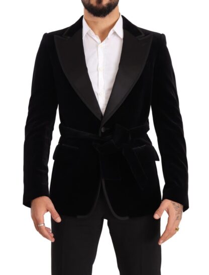 Dolce & Gabbana - Elegant Single Breasted Velvet Blazer