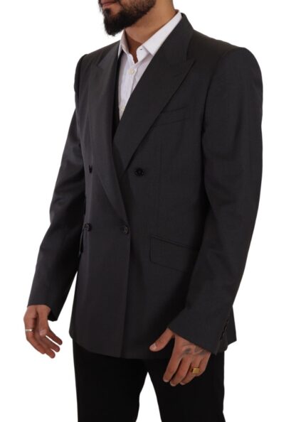 Dolce & Gabbana - Elegant Gray Sicilia Wool Blend Suit