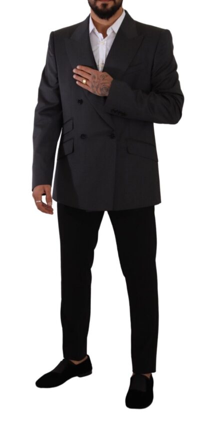 Dolce & Gabbana - Elegant Gray Sicilia Wool Blend Suit