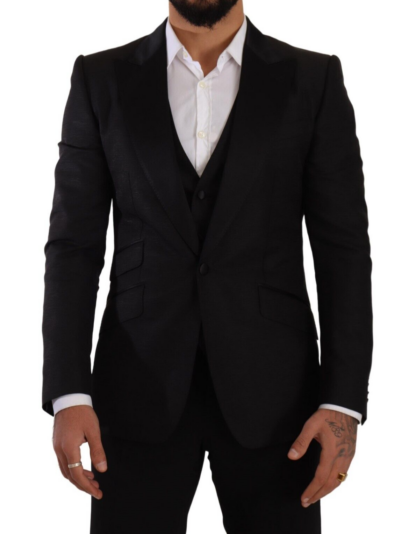 Dolce & Gabbana - Sicilia Slim Fit Black Suit Ensemble