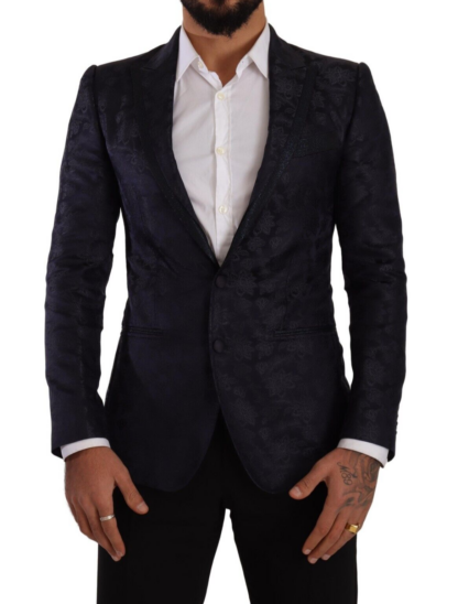 Dolce & Gabbana - Elegant Dark Blue MARTINI Formal Blazer