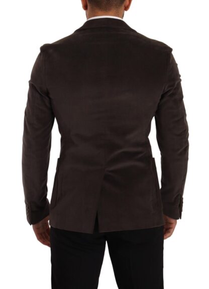 Dolce & Gabbana - Elegant Velvet Slim Fit Blazer in Brown