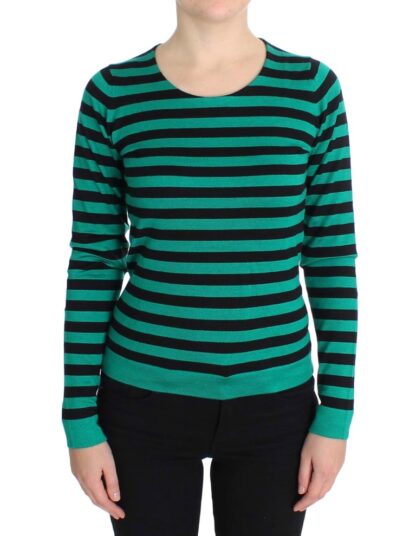 Dolce & Gabbana - Elegant Striped Cashmere Silk Sweater