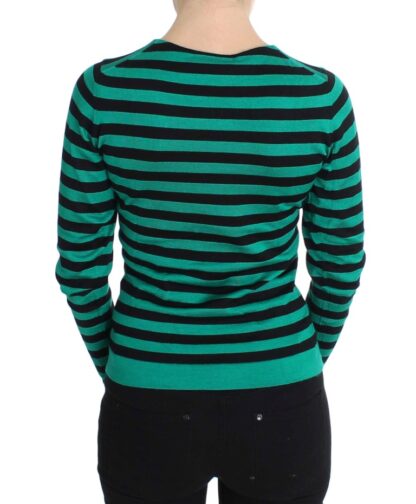 Dolce & Gabbana - Elegant Striped Cashmere Silk Sweater