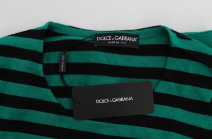 Dolce & Gabbana - Elegant Striped Cashmere Silk Sweater