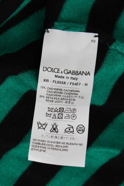 Dolce & Gabbana - Elegant Striped Cashmere Silk Sweater