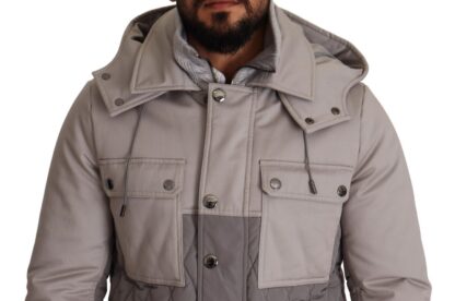 Dolce & Gabbana - Elegant Lightweight Gray Windbreaker Jacket