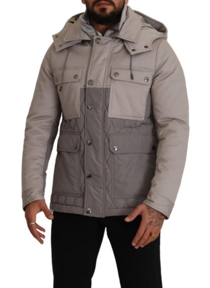 Dolce & Gabbana - Elegant Lightweight Gray Windbreaker Jacket