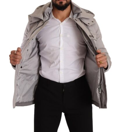 Dolce & Gabbana - Elegant Lightweight Gray Windbreaker Jacket