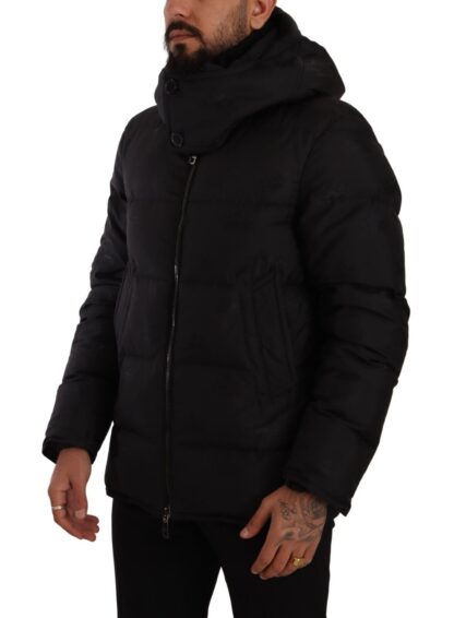 Dolce & Gabbana - Elegant Black Parka Hooded Jacket