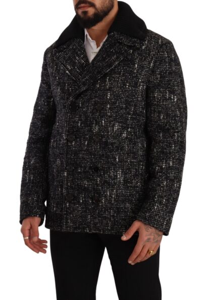 Dolce & Gabbana - Chic Double Breasted Wool Blend Overcoat