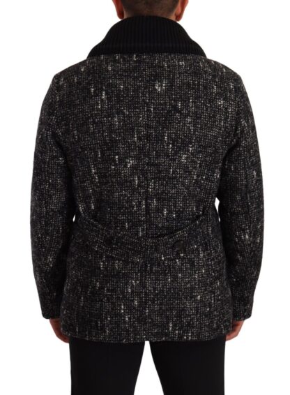 Dolce & Gabbana - Chic Double Breasted Wool Blend Overcoat