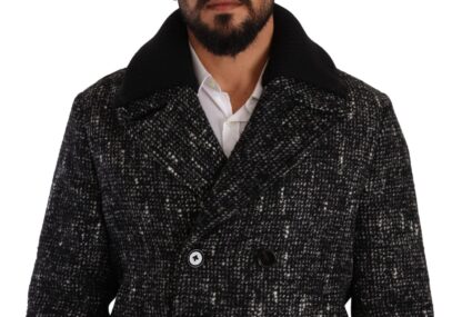 Dolce & Gabbana - Chic Double Breasted Wool Blend Overcoat