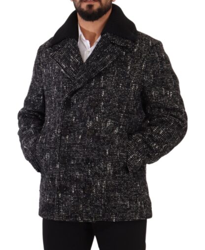 Dolce & Gabbana - Chic Double Breasted Wool Blend Overcoat